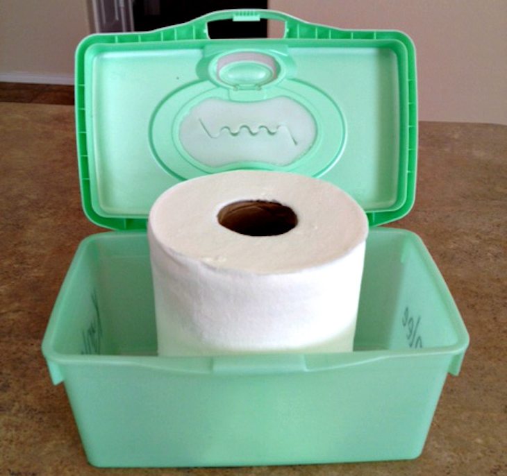 14 Nifty Ways To Reuse Empty Baby Wipe Containers
