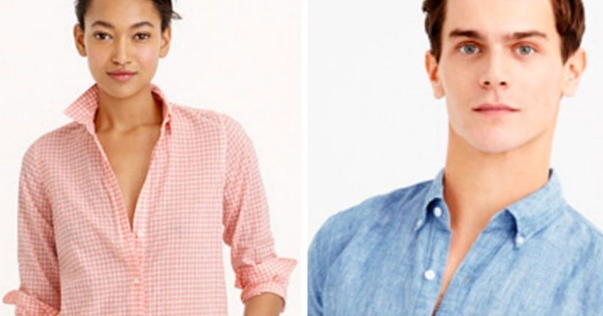 Did you know men's and women's shirts have buttons on opposite sides