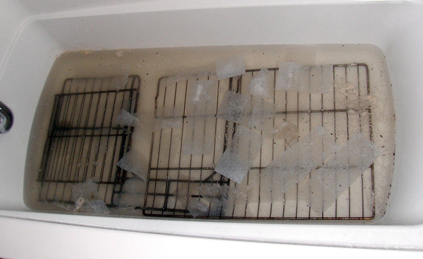A weird but super simple trick to clean over racks with ease
