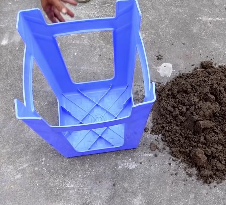 Man uses ceramic tiles and plastic chairs to create the most beautiful