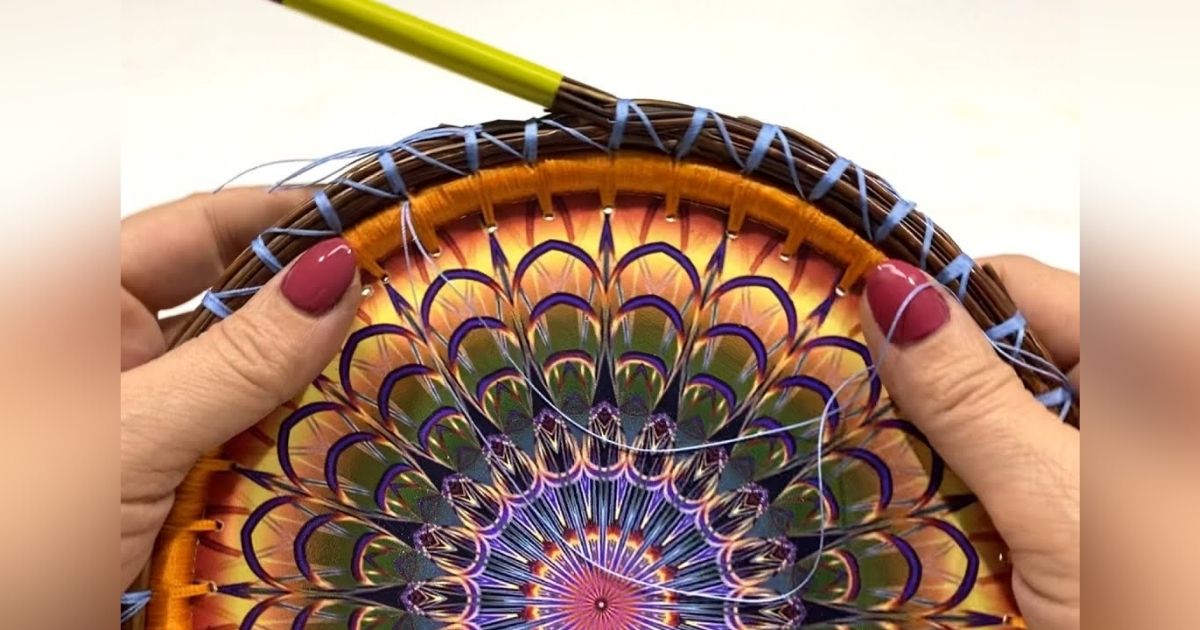 Pineapple Thread Making Woman uses thread and pine needles to create brilliantly colored ...