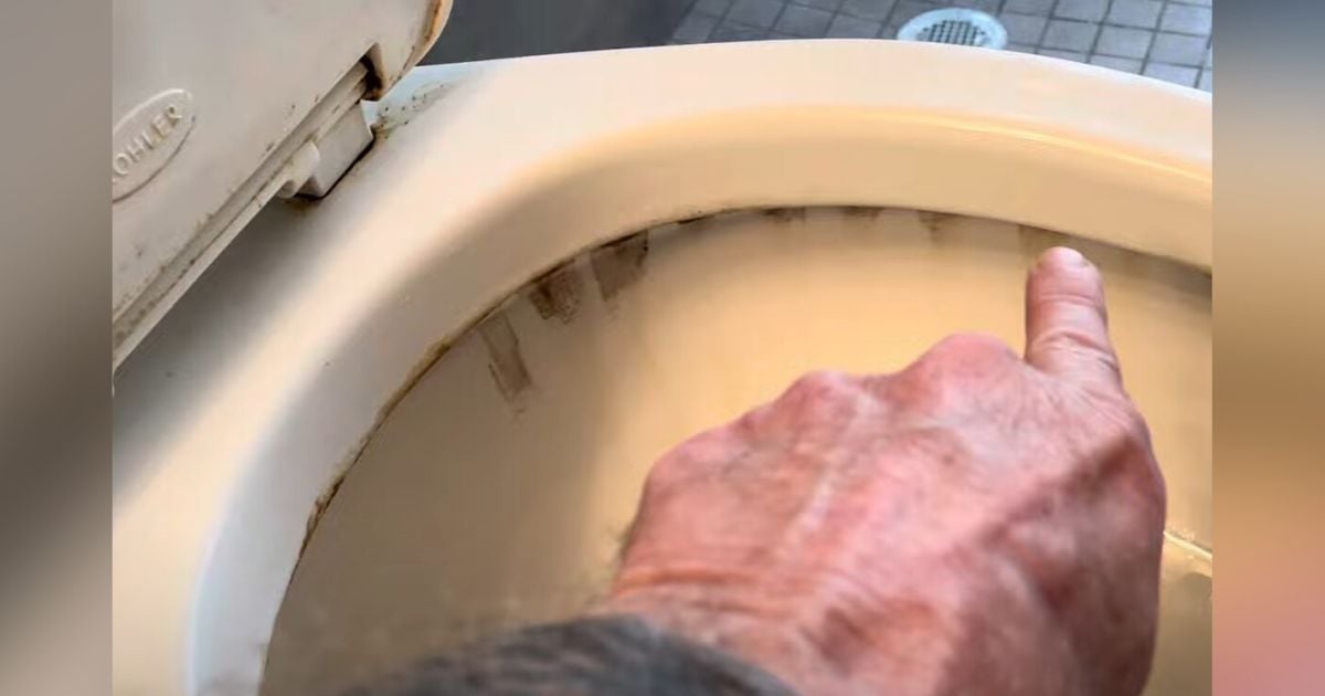 Handyman explains why unsightly “toilet stains” appear then shares his