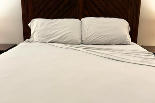 Sheex sheets on bed